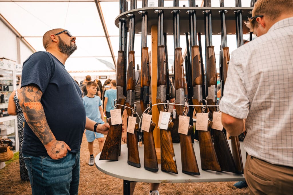 British gunmaker at the game fair