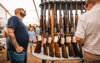 British gunmaker at the game fair